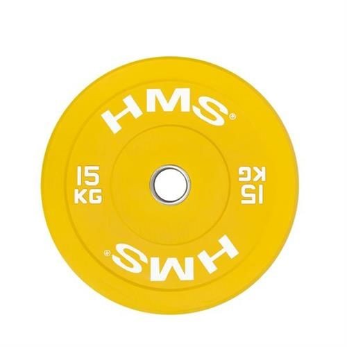 Talerz olimpijski Bumper 15 kg Żółty HMS CBR15 - 2263384