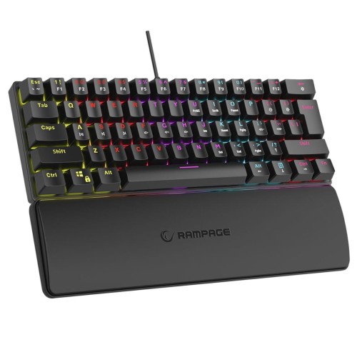 RAMPAGE KLAWIATURA MECHANICZNA PLOWER K60 BLUE RGB - 2326350