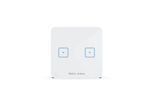 Bezprzewodowy włącznik dwupolowy biały WS-02 Tech Sterowniki - 2326605