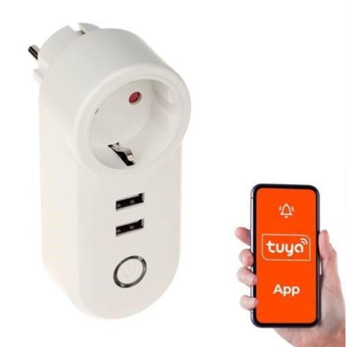 SMART HOME WIFI SMART SOCKET/USB ATLO-P1U2-TUYA GENWAY - 2312554