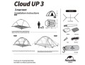 Naturehike Namiot Cloud Up 3 20D Updated NH18T030-T-Forest Green - 2131089
