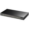 Cudy GS2048PS4 Zarządzany L2 Gigabit Ethernet (10/100/1000) Obsługa PoE Czarny - 2312911