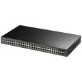 Cudy GS2048PS4 Zarządzany L2 Gigabit Ethernet (10/100/1000) Obsługa PoE Czarny - 2312909