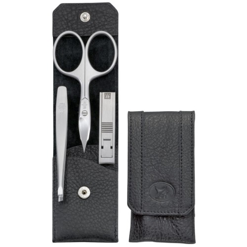 Zestaw podróżny Zwilling Twinox – czarne, skórzane etui, 3 elementy - Czarny - 1890231