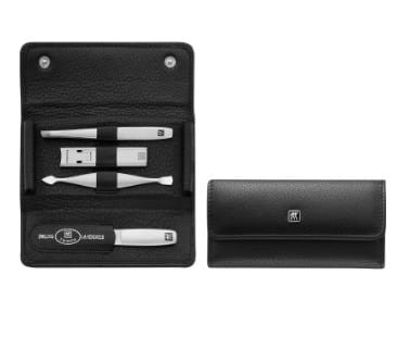 Zestaw podróżny ZWILLING 97712-004-0 Twinox – czarne, skórzane etui, 4 elementy - 1890244