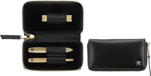 Zestaw do manicure ZWILLING Twinox Gold Edition 97746-004-0 – czarne skórzane etui 3 elementy - czarny - 1314373