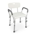 Taboret prysznicowy z oparciem i uchwytami - 1948099