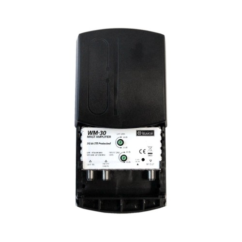 Wzmacniacz masztowy WM-30 FM/VHF+UHF DVB-T2 5G PROTECTED Telkom Telmor - 1898943