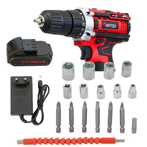 VERTEX WKRĘTARKA 21V /2x1,5Ah WALIZKA - 2092940
