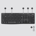 Zestaw LOGITECH MK295 920-009800 US Silent Wireless Combo USB QWERTY Amerykański międzynarodowy - 2336202
