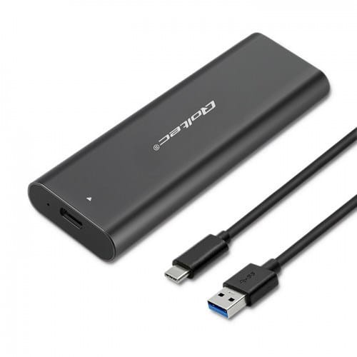 Obudowa/kieszeń Qoltec do dysków M.2 SATA SSD | NGFF | USB typ C - 1531726