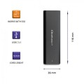 Obudowa/kieszeń Qoltec do dysków M.2 SATA SSD | NGFF | USB typ C - 1531718