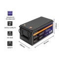 Akumulator LiFePO4 Qoltec Litowo-Żelazowo-Fosforanowy | 25.6V | 100Ah | 2560Wh | BMS - 1675895