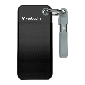 Zewnętrzny dysk SSD Verbatim Pocket SSD 2TB USB 3.2 Gen 2 (3.1 Gen 2) Czarny, Szary