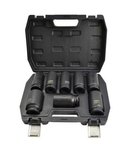 AW ZESTAW NASADEK UDAROWYCH 3/4"  8cz. DŁUGIE BLACK LINE - 2155810