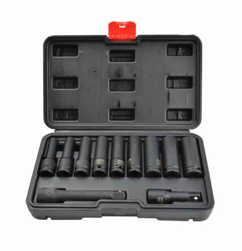 AW ZESTAW NASADEK UDAROWYCH 1/2" 11cz. DŁUGIE BLACK LINE - 2316894