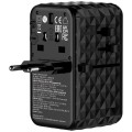 Adapter podróżny Verbatim Charge 'n' Travel GaN III globalny 4xUSB-C PD 3.0 QC 4+ 70W, 1xUSB-A QC 4+ 60W - 2339517