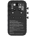 Adapter podróżny Verbatim Charge 'n' Travel GaN III globalny 4xUSB-C PD 3.0 QC 4+ 70W, 1xUSB-A QC 4+ 60W - 2339515