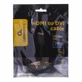 Kabel GEMBIRD CC-HDMI-DVI-6 (HDMI M - DVI-D M; 1,8m; kolor czarny) - 2339565