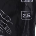 Kabel GEMBIRD CCA-458-2.5M (2x Cinch M - Mini Jack M; 2,5m; kolor czarny) - 2339589