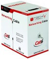 TECHLY SKRĘTKA U/UTP CAT6 DRUT 305M CCA SZARA ITP6-CCA-305-GY - 740428