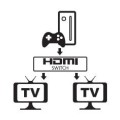 Przełącznik switch HDMI 2.0 2x1/1x2 4K60Hz dwukierunkowy - 2339908
