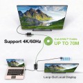 Extender HDMI 2.0 4K60Hz do 70m po skrętce Kat6 IR - 2340211