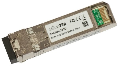Mikrotik S+85DLC03D moduł przekaźników sieciowych Swiatłowód 10000 Mbit/s SFP+ 850 nm - 1912428