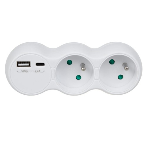 MACLEAN ROZGAŁĘŹNIK GNIAZDKO PODWÓJNE USB MCE339 E - 2340254