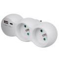 MACLEAN ROZGAŁĘŹNIK GNIAZDKO PODWÓJNE USB MCE339 E - 2340253