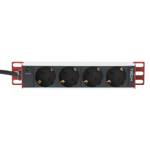 Listwa zasilająca 10' 1U X4 - gniazda Schuko - 2249756