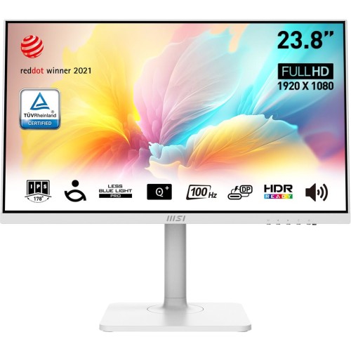 Monitor MSI 23,8" Modern MD2412PW HDMI USB-C głośniki - 2250379