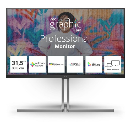 AOC U32U3CV 32IN UHD NANO IPS/HDR400 16:9 3840X2160 60HZ 4K 2X - 2341661