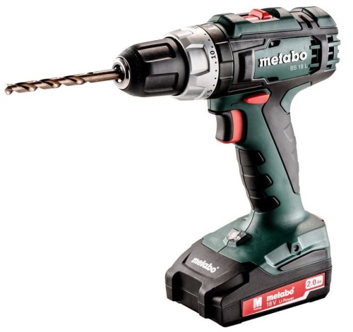 Metabo BS 18 L 1800 RPM Zamek centralny 1,6 kg Czarny, Zielony, Czerwony, Srebrny - 1892150