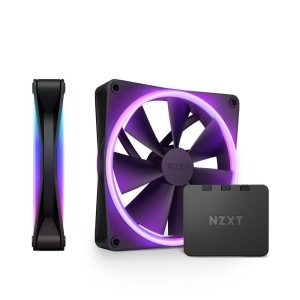 NZXT F140 RGB DUO Twin Pack Obudowa komputera Wentylator 14 cm Czarny 2 szt.