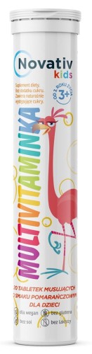 Novativ Kids Multivitaminka dka dzieci 20 tabl. - 2202010