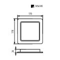 MACLEAN PANEL LED SUFITOWY PODTY SLIM 18W MCE374 S - 2343007