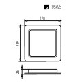 MACLEAN PANEL LED PLAFON PODTYN. SLIM 9W MCE373 S - 2343013