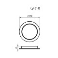 MACLEAN PANEL LED PLAFON PODTYN. SLIM 18W MCE372 R - 2343020