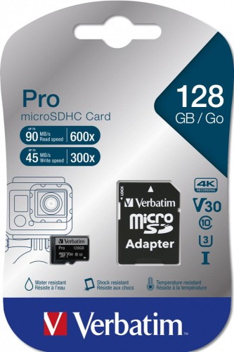 MICRO SDXC CARD PRO UHS-I 128GB/CLASS 10 INCL ADAPTOR - 2318489