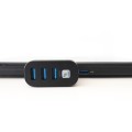 Hub USB 3.0 3-portowy z obrotowym wtykiem USB-A - 2343350