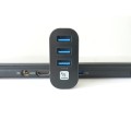 Hub USB 3.0 3-portowy z obrotowym wtykiem USB-A - 2343349