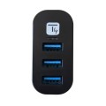 Hub USB 3.0 3-portowy z obrotowym wtykiem USB-A - 2343354