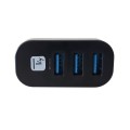 Hub USB 3.0 3-portowy z obrotowym wtykiem USB-A - 2343355