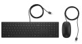 Zestaw klawiatura + mysz HP Pavilion Wired Keyboard and Mouse 400 Combo czarne 4CE97AA - 2343434