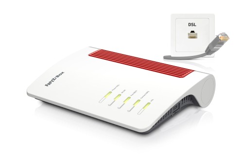 AVM FRITZ! BOX 7690 (Wi-Fi 7) Router VDSL/ADSL 7200 Mbit/s Czerwony Biały, 20003057 - 2333781