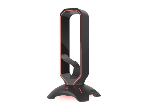 UCHWYT GENESIS VANAD 500 NA SŁUCHAWKI KABEL MYSZY MOUSE BUNGEE + HUB USB PODŚWIETLENIE - 2323666