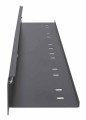 Panel szczotkowy z tacką na kable, 1U, 2 sztuki, czarny - 2345098