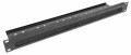 Panel szczotkowy z tacką na kable, 1U, 2 sztuki, czarny - 2345095
