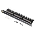 Patch panel 19'' Netrack 24-porty kat. 6 UTP,  z półką - 2345114